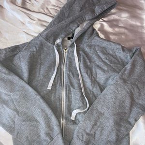 Cropped ZipUp Hoodie
